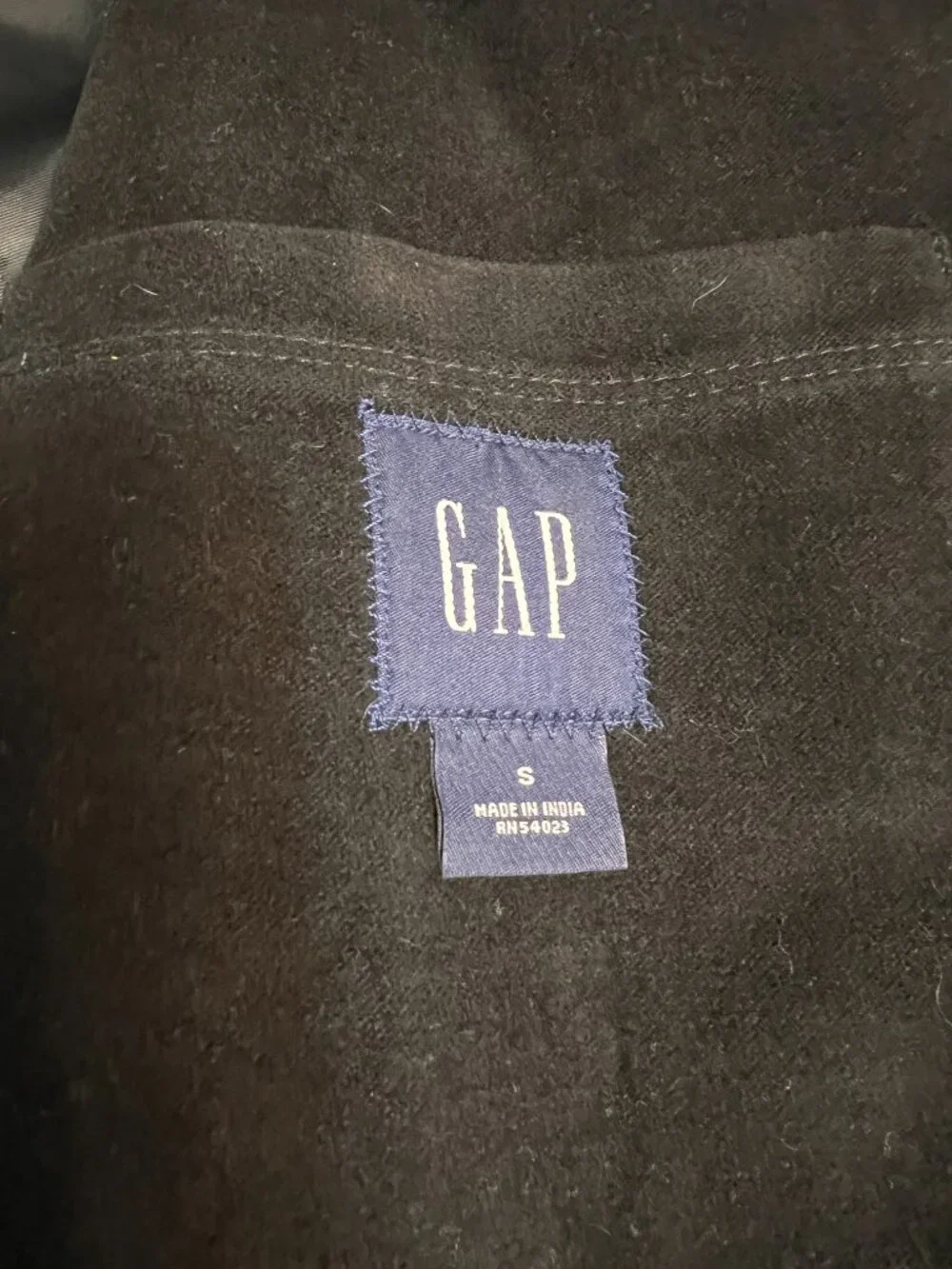 GAP Men's Black Corduroy Blazer Jacket Size S Two Button Sport Coat Y2K Minimal